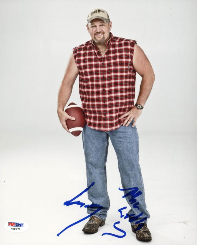 Press Pass Collectibles Larry The Cable Guy Signed Authentic 8X10 Photo Autographed PSA/DNA #X09071